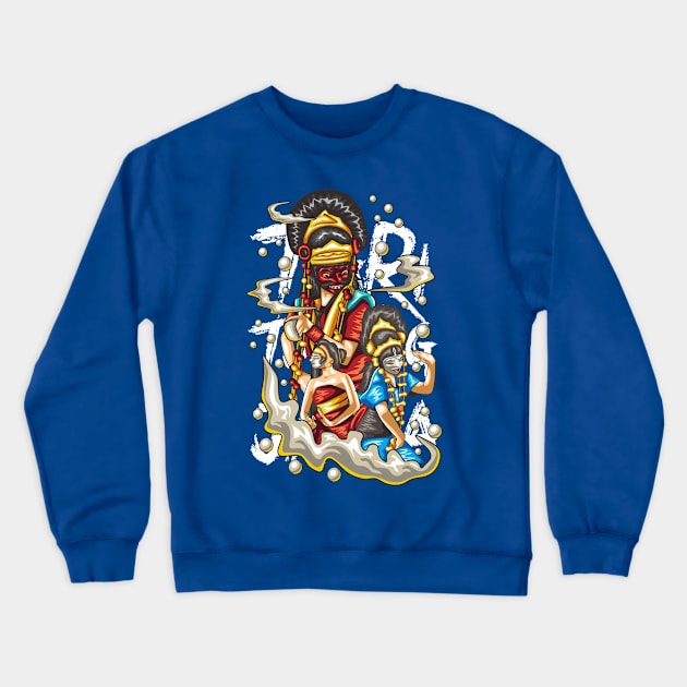 java mask culture Crewneck Sweatshirt by Kukuh_handal